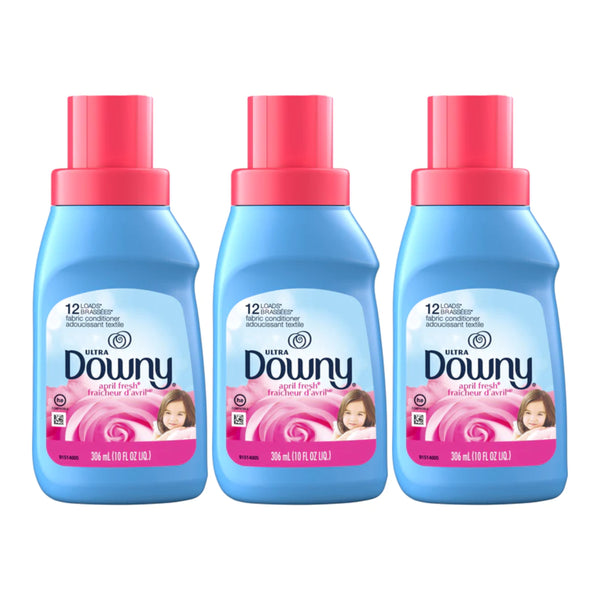 Ultra Downy April Fresh Liquid Fabric Softener, 10oz (306ml) (Pack of 3)