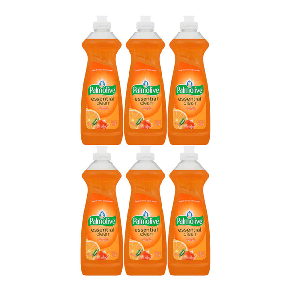 Palmolive Essential Clean Orange Tangerine Scent Dish Liquid 12.6oz (Pack of 6)