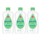Johnson's Aloe Vera + Vitamin E Baby Oil, 16.9 oz (500ml) (Pack of 3)