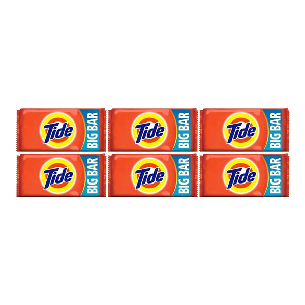 Tide Big Bar Laundry Detergent Soap, 250g (Pack of 6)