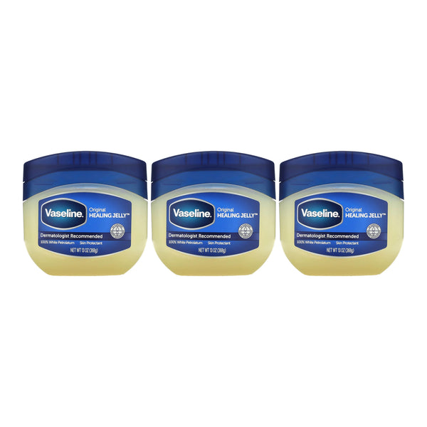Vaseline Original Healing Petroleum Jelly, 13oz. (368g) (Pack of 3)