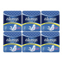 Always Classic Night Wings Size 3 Sanitary Pads, 8 ct. (Pack of 6)