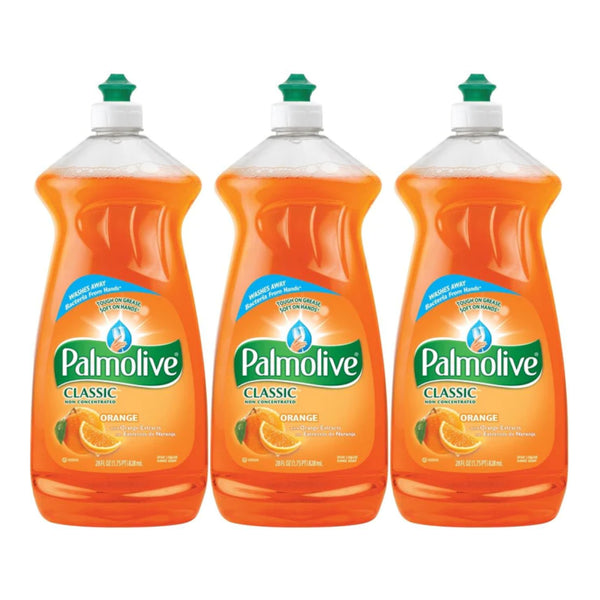 Palmolive Essential Clean Orange Tangerine Scent Dish Liquid, 28 oz (Pack of 3)