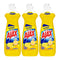 Ajax Ultra Lemon (Super Degreaser) Dish Liquid, 14 oz. (414ml) (Pack of 3)