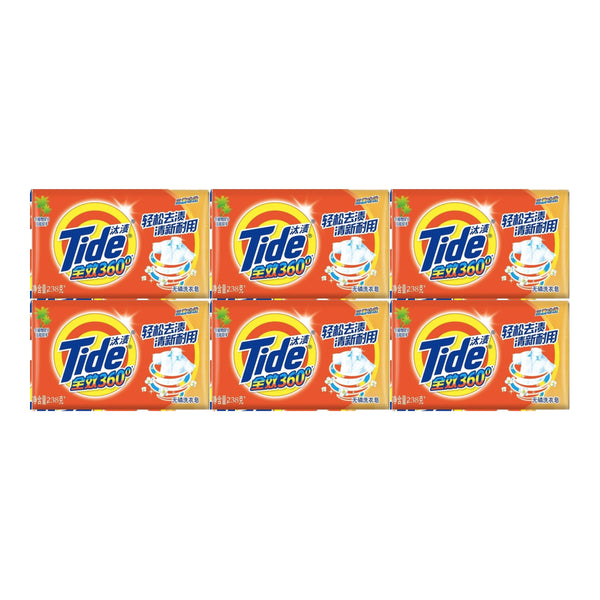 Tide Laundry Bar Soap Triple Effect Full 360 Degree (2 Pack), 476g (Pack of 6)