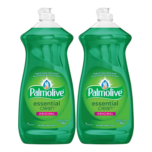 Palmolive Essential Clean Original Dish Liquid, 28 oz. (828ml) (Pack of 2)