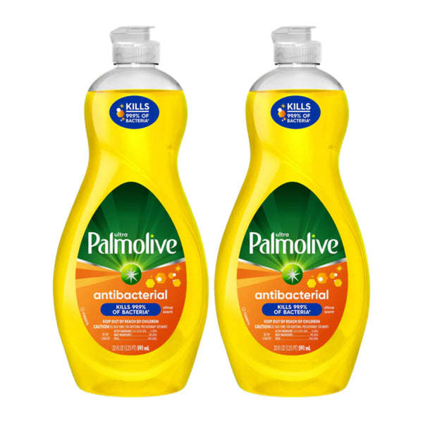 Palmolive Ultra Citrus Scent Antibacterial Dish Liquid, 8oz (236ml) (Pack of 2)