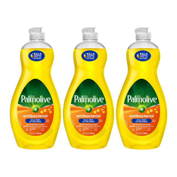 Palmolive Ultra Citrus Scent Antibacterial Dish Liquid, 8oz (236ml) (Pack of 3)