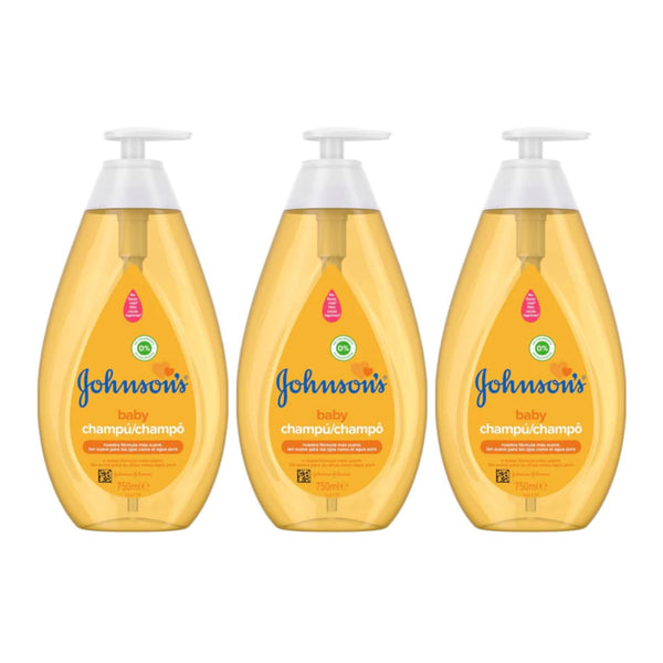 Johnson's Baby Shampoo, 25.4 oz (750ml) (Pack of 3)