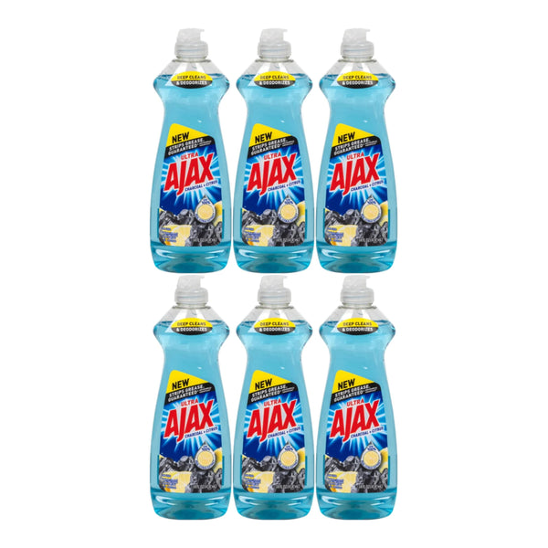 Ajax Ultra Charcoal & Citrus Dish Liquid, 14 oz. (414ml) (Pack of 6)