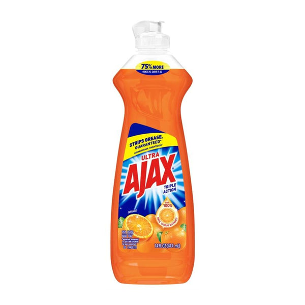 Ajax Ultra Orange Triple Action Dish Liquid, 14 oz. (414ml)