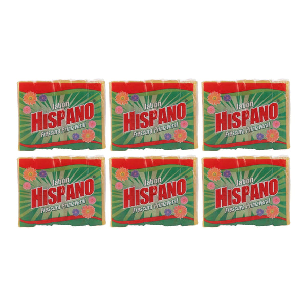 Hispano Jabon Frescura Primaveral Soap (5 Pack), 800g (Pack of 6)