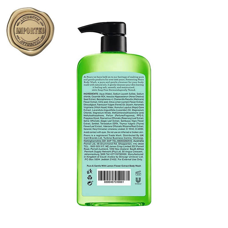 Pears Pure and Gentle Hand Wash with Lemon Flower Extract, 250ml