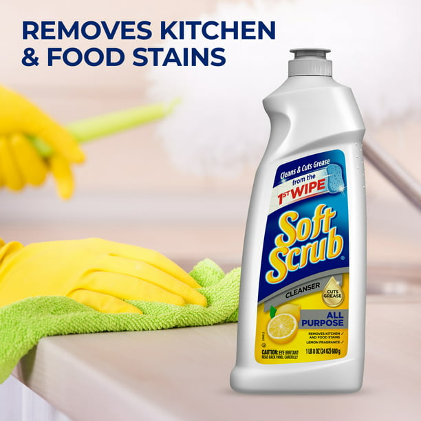 Soft Scrub Cleanser, Oxi - 24 oz