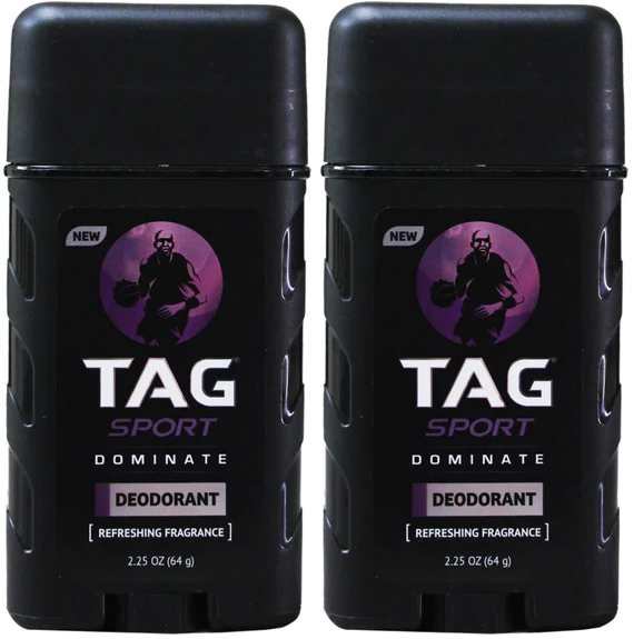Tag Sport Dominate Deodorant Stick, 2.25oz (Pack of 2)