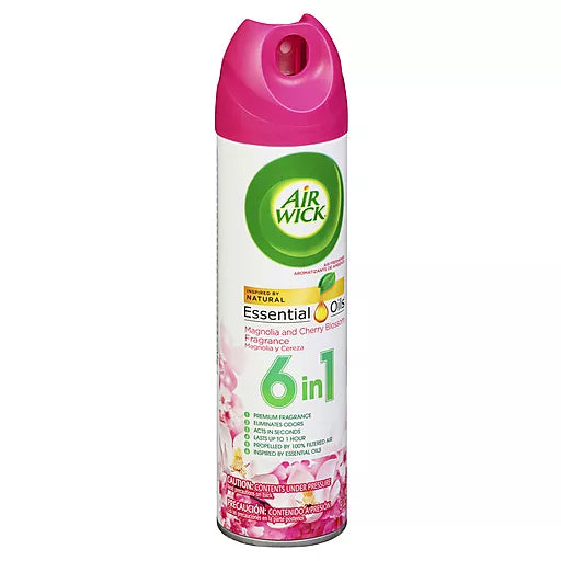Air Wick 6In1 Magnolia and Cherry Blossom Air Freshener, 8 oz (Pack