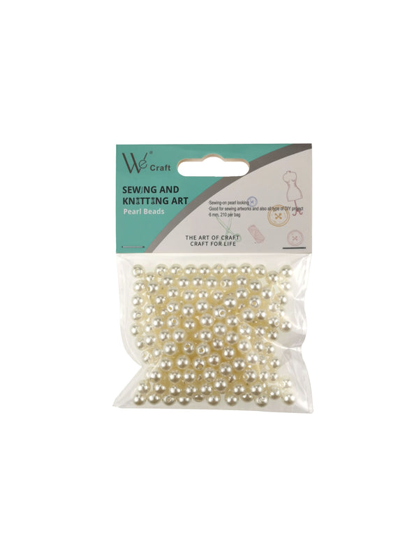 Sewing 6mm Pearl Beads, 210-ct