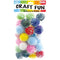 1.2" Fuzzy Balls - Assorted Colors, 30 ct.