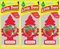 Little Trees Strawberry Air Freshener, 1 ct. (Pack of 3)