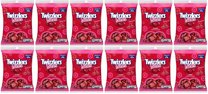 Twizzler's Bites Cherry Flavored Candy, 5 oz. (Pack of 12)