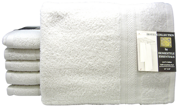 Hotel Collection Washcloth Soft Luxurious Feel White, 16"x 28", 1-ct
