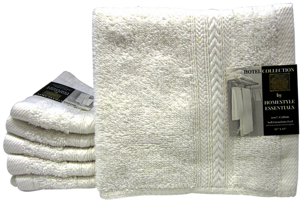 Homestyle Essentials Hotel Collection Wash Cloth, 13" x 13"