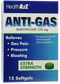Health A2Z Anti-Gas Simethicone 125 mg, 15 Softgels