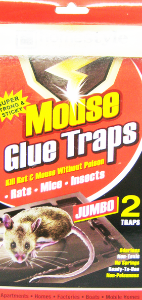 Homestyle Essentials Super Strong & Sticky Mouse Glue Traps, 4-ct