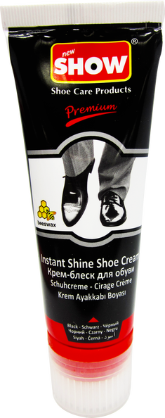 Instant Black Shoe Shine Cream, 1-ct.