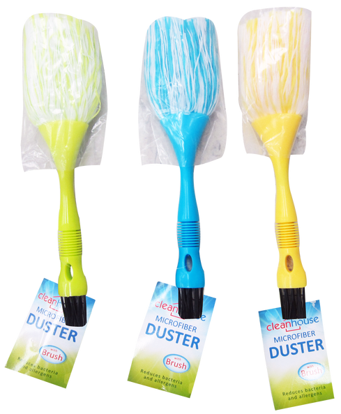 Clean House Microfiber Duster With Brush, 1-ct.