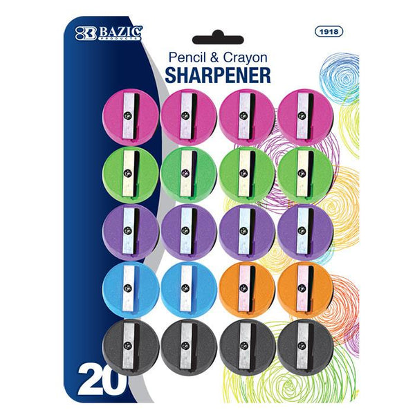 Round Pencil Sharpener (20/Pack)