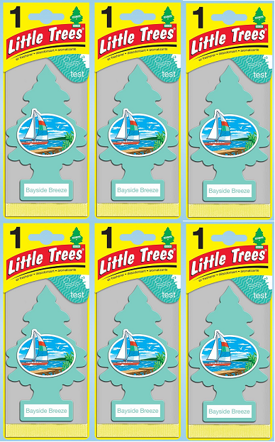 Little Trees Bayside Breeze Air Freshener, 1 ct. (Pack of 6)