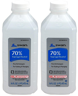 Swan 70% Isopropyl Alcohol, 16 fl oz. (Pack of 2)