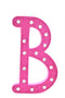 7" Pink Glitter + Rhinestone Foam Letter "B"