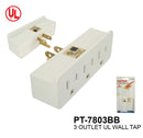 3 Outlet Wall Tap With Sensor Night Light