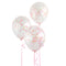 12" Helium Confetti Balloons Clear With Glow In The Dark Confetti, 6-ct.