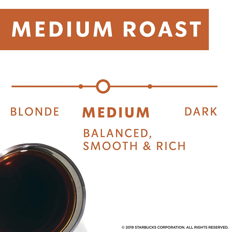 Starbucks Medium Roast Coffee, Savory Mornings Blend, 12 Oz. (7/20)