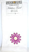 Embroidered Kitchen Towel, "Flower" Design, 15" x 25"