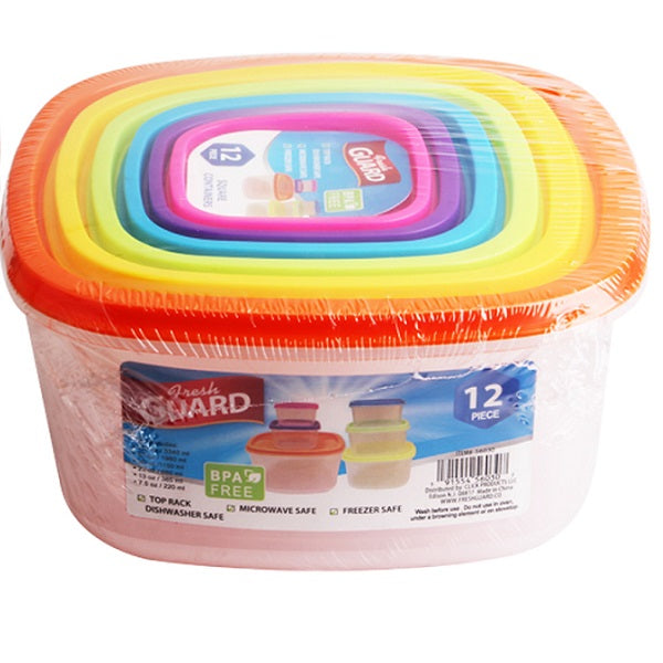 Mainstays 14 Piece Rainbow Food Storage Containers with Lids
