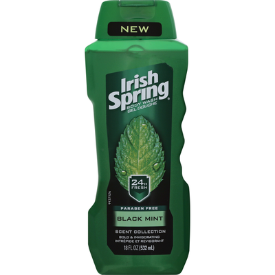Irish Spring Body Wash - Black Mint, 18 oz