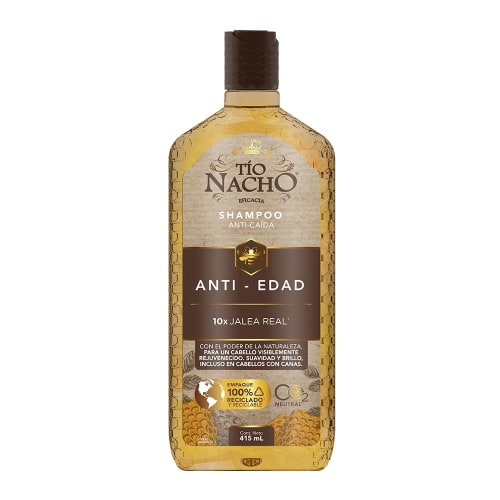 Tio Nacho Shampoo Anti-Edad Anti-Aging 10x Jalea Real, 14oz (415ml) (Pack of 2)