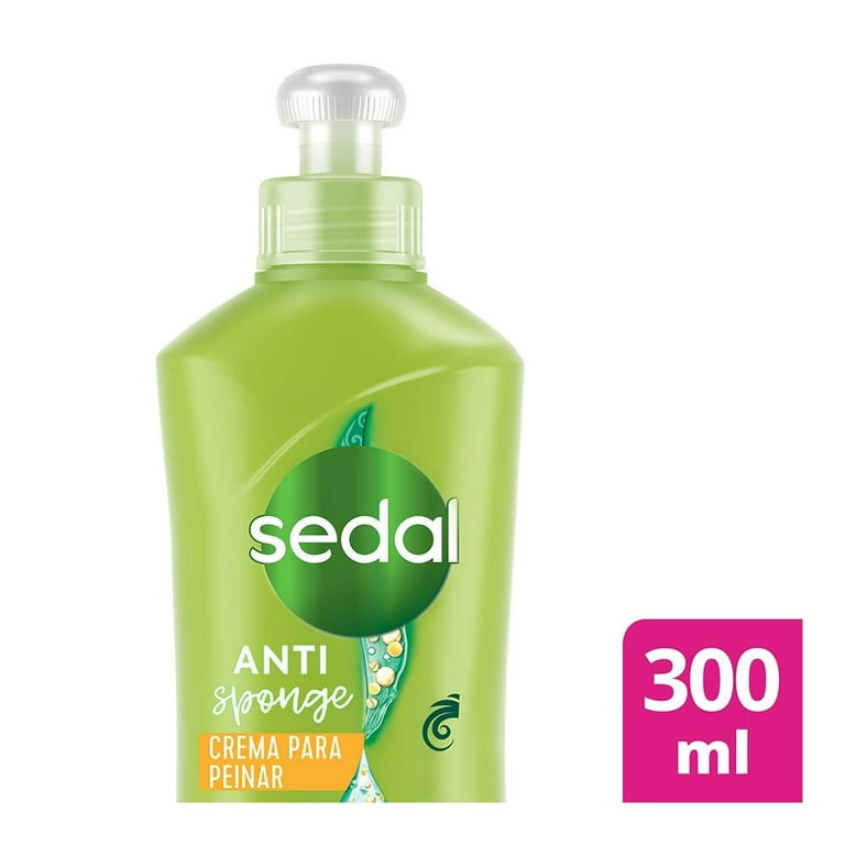 Sedal Anti Sponge Crema Para Peinar, 300ml (10.15oz) (Pack of 3)