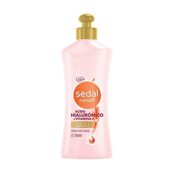 Sedal Care+ Ácido Hialuronico + Vitamina C Crema Para Peinar, 300ml