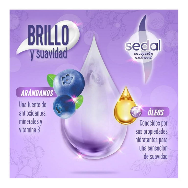 Sedal Brillo y Suavidad Arándano y Oleos Crema Para Peinar, 300ml (Pack of 12)