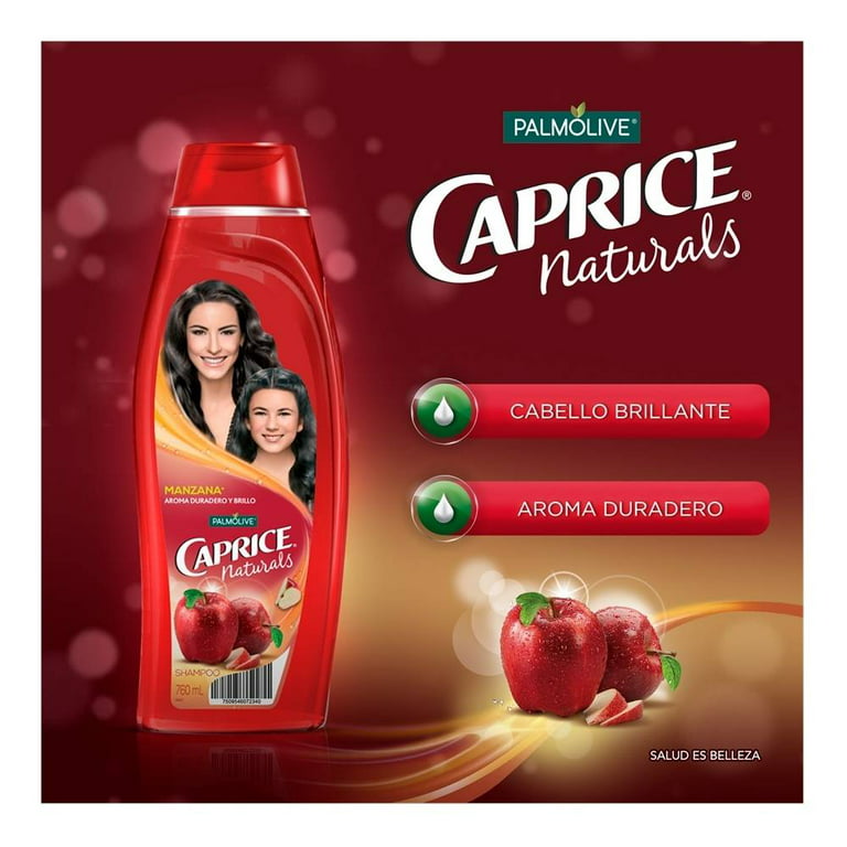 Caprice Shampoo Manzana (Aroma Duradero y Brillo), 760ml (Pack of 6)