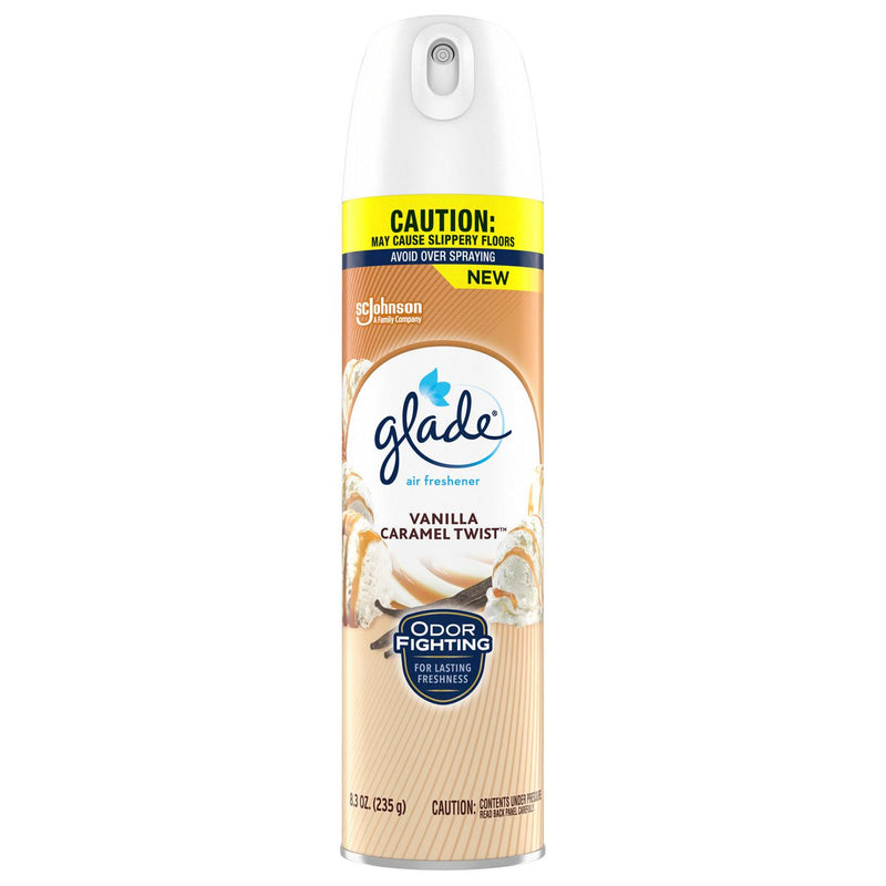 Glade Vanilla Caramel Twist Air Freshener Spray, 8.3 oz.