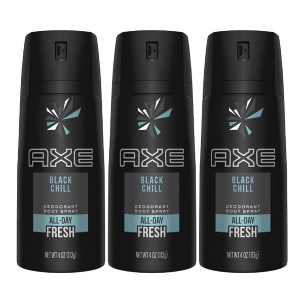 Axe Black Chill Deodorant + Body Spray, 150ml (Pack of 3)