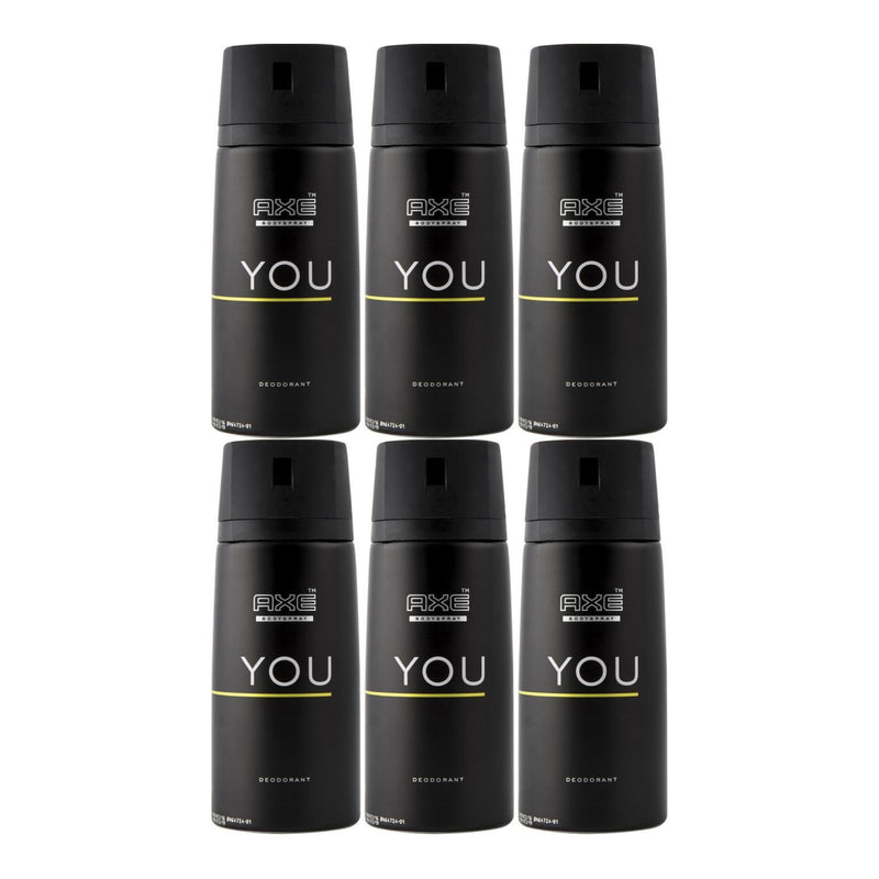 Axe You Deodorant + Body Spray, 150ml (Pack of 6)