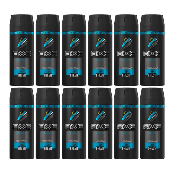 Axe Alaska Deodorant + Body Spray, 150ml (Pack of 12)