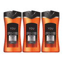 Axe You Energized 200% 3 in 1 Body Wash, 8.45oz (250ml) (Pack of 3)